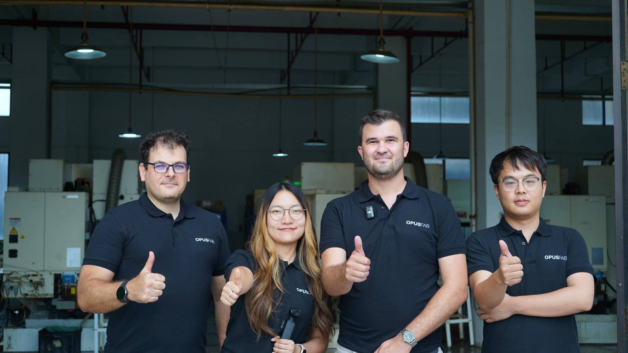The OpusFab team on the shop floor